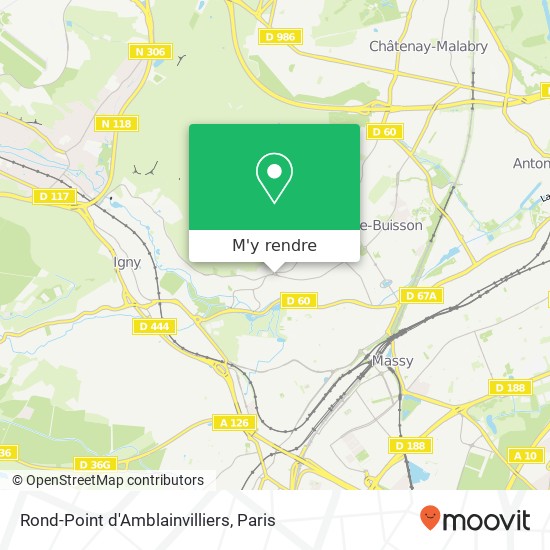 Rond-Point d'Amblainvilliers plan