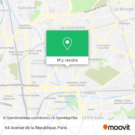 64 Avenue de la République plan