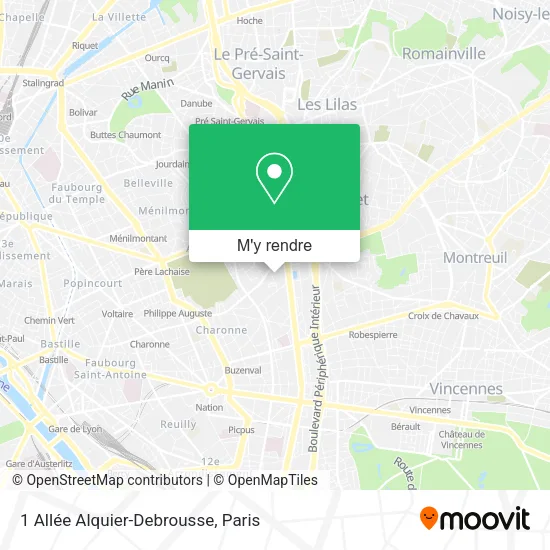 1 Allée Alquier-Debrousse plan