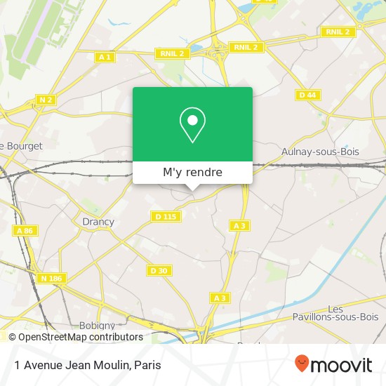 1 Avenue Jean Moulin plan