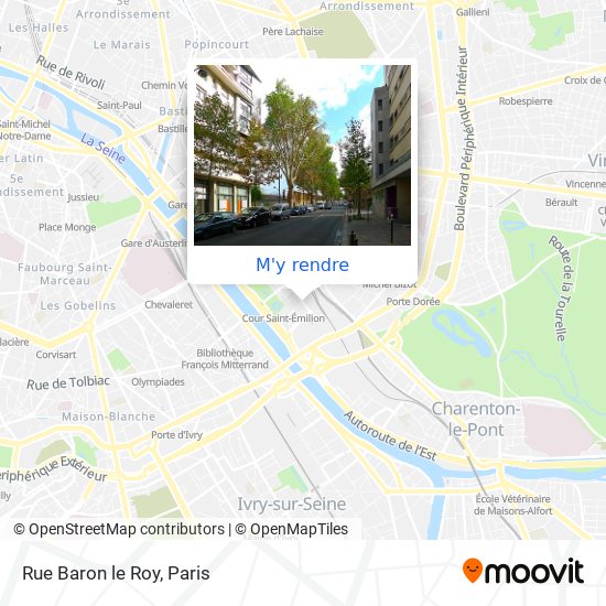 Rue Baron le Roy plan