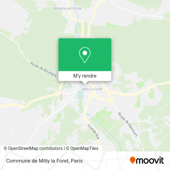 Commune de Milly la Foret plan