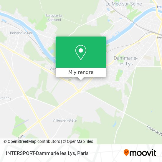 INTERSPORT-Dammarie les Lys plan