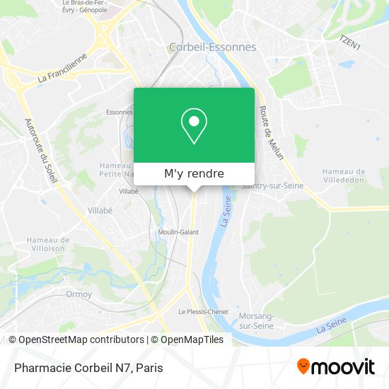 Pharmacie Corbeil N7 plan