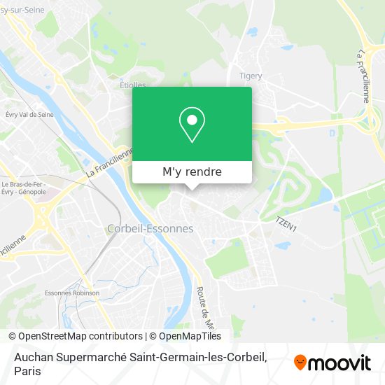 Auchan Supermarché Saint-Germain-les-Corbeil plan