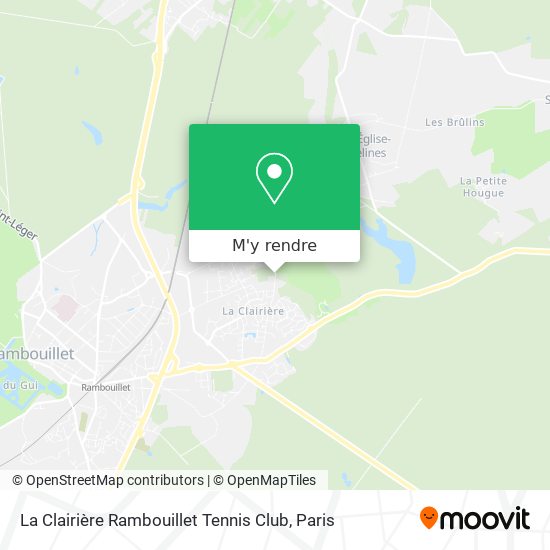 La Clairière Rambouillet Tennis Club plan