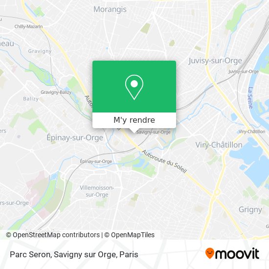 Parc Seron, Savigny sur Orge plan
