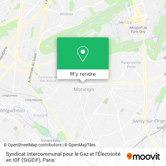 Syndicat Intercommunal pour le Gaz et l'Électricité en IDF (SIGEIF) plan