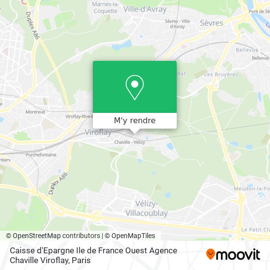 Caisse d'Epargne Ile de France Ouest Agence Chaville Viroflay plan