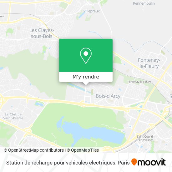 Station de recharge pour véhicules électriques plan