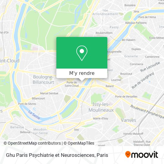 Ghu Paris Psychiatrie et Neurosciences plan