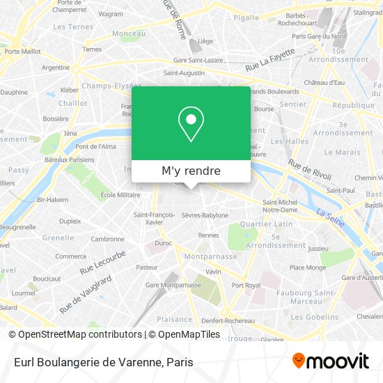 Eurl Boulangerie de Varenne plan