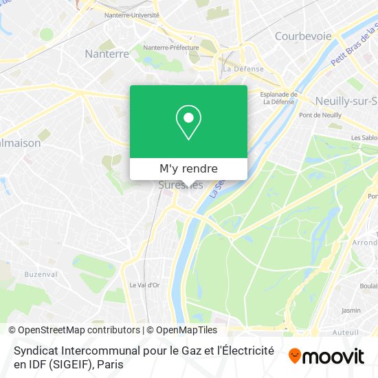 Syndicat Intercommunal pour le Gaz et l'Électricité en IDF (SIGEIF) plan