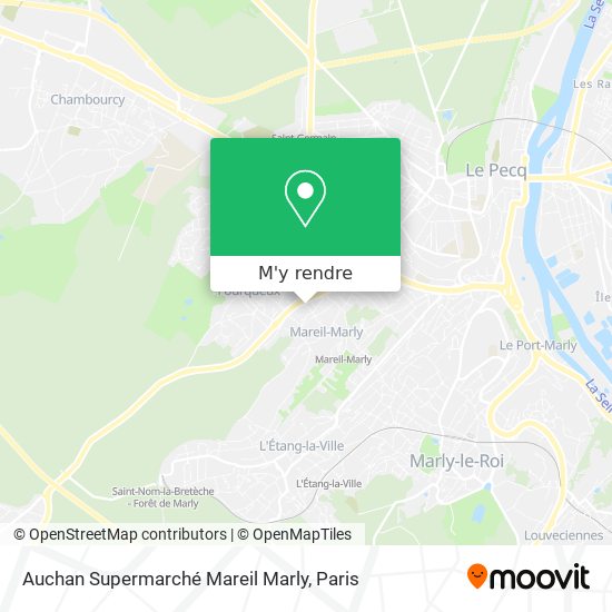 Auchan Supermarché Mareil Marly plan