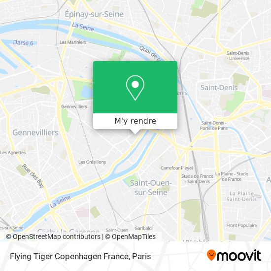 Flying Tiger Copenhagen France plan