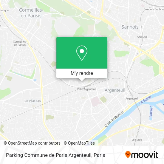 Parking Commune de Paris Argenteuil plan