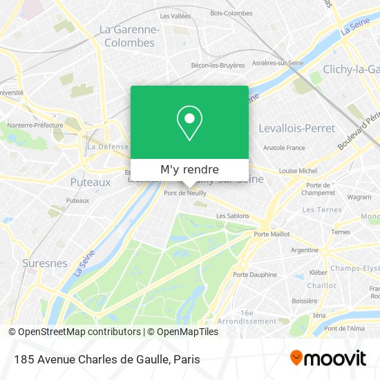 185 Avenue Charles de Gaulle plan