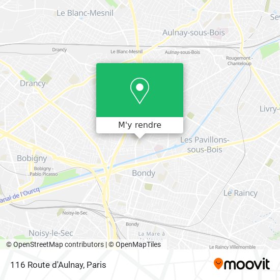 116 Route d'Aulnay plan