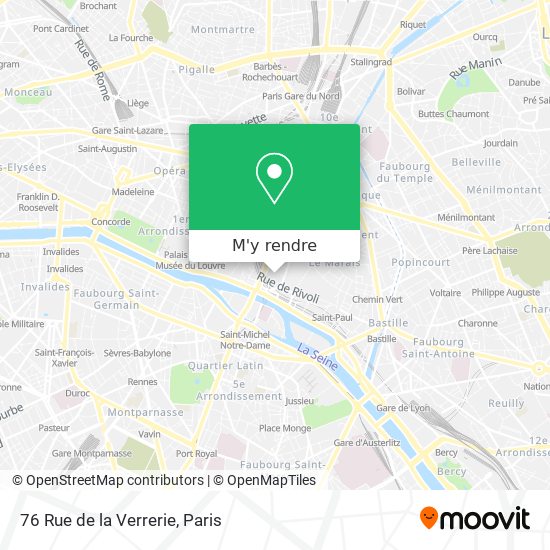 76 Rue de la Verrerie plan