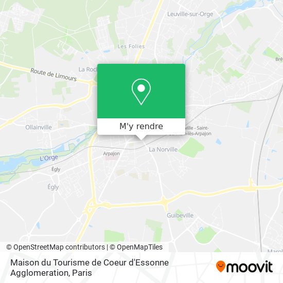 Maison du Tourisme de Coeur d'Essonne Agglomeration plan