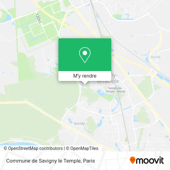 Commune de Savigny le Temple plan