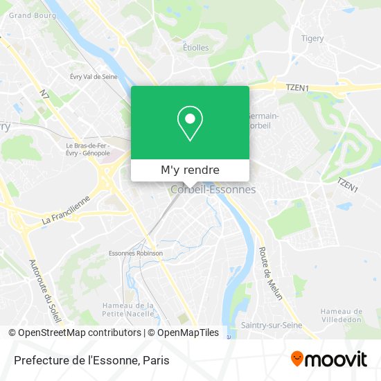 Prefecture de l'Essonne plan