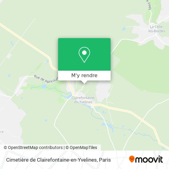 Cimetière de Clairefontaine-en-Yvelines plan