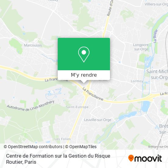 Centre de Formation sur la Gestion du Risque Routier plan