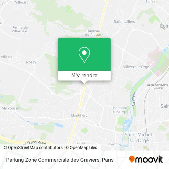 Parking Zone Commerciale des Graviers plan