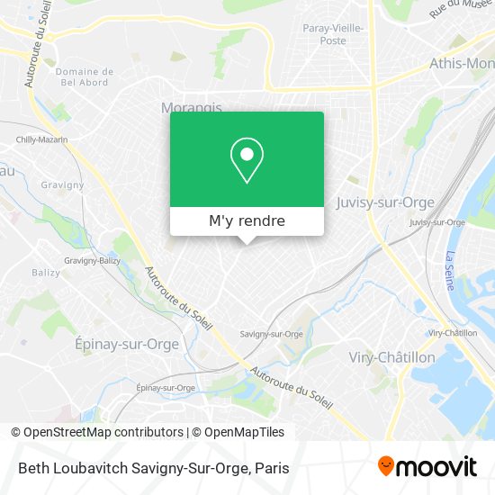 Beth Loubavitch Savigny-Sur-Orge plan