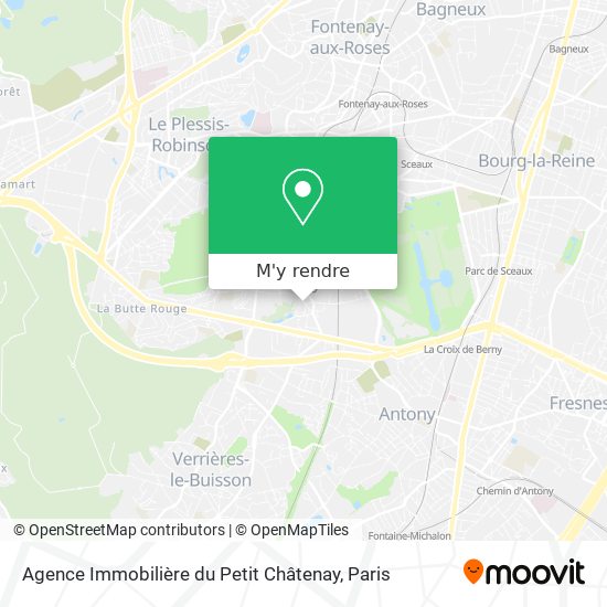 Agence Immobilière du Petit Châtenay plan
