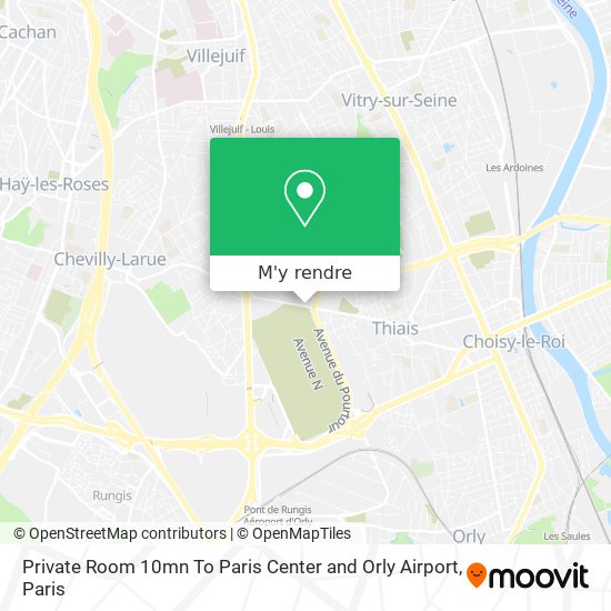 Private Room 10mn To Paris Center and Orly Airport plan