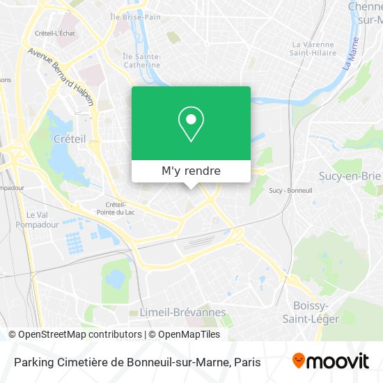 Parking Cimetière de Bonneuil-sur-Marne plan