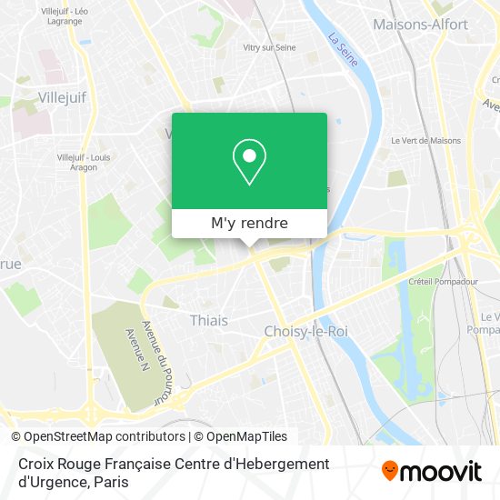 Croix Rouge Française Centre d'Hebergement d'Urgence plan