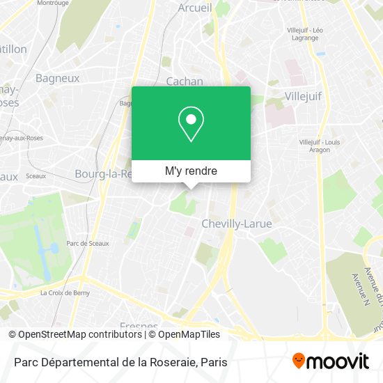 Parc Départemental de la Roseraie plan