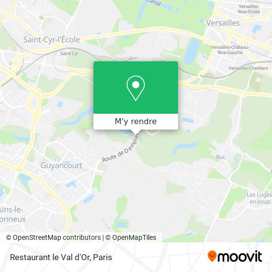 Restaurant le Val d'Or plan