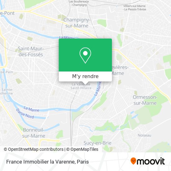 France Immobilier la Varenne plan