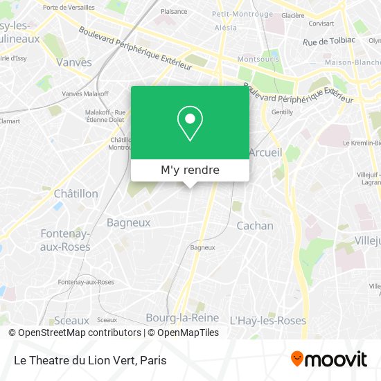 Le Theatre du Lion Vert plan