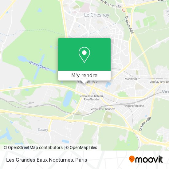Les Grandes Eaux Nocturnes plan