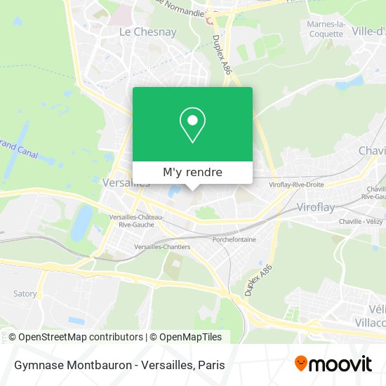 Gymnase Montbauron - Versailles plan