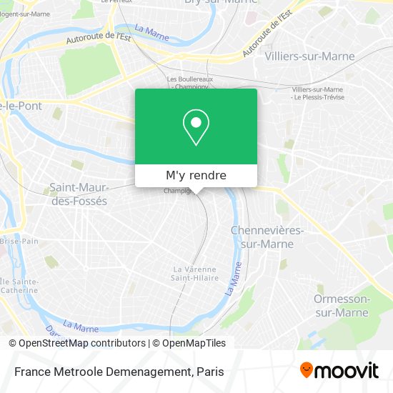 France Metroole Demenagement plan