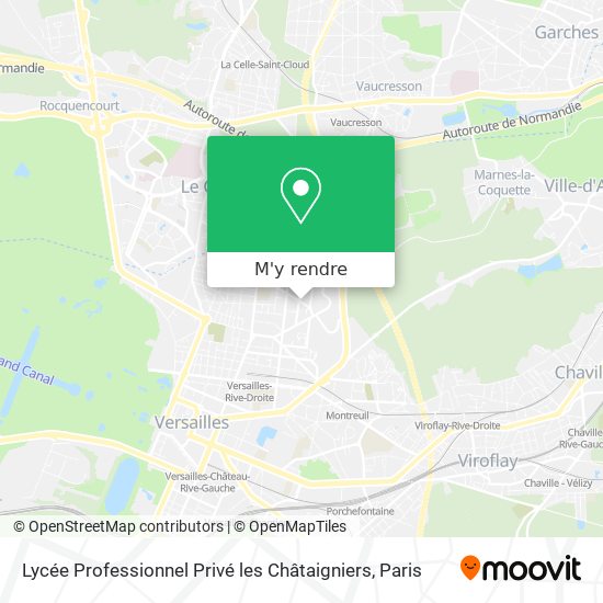 Lycée Professionnel Privé les Châtaigniers plan