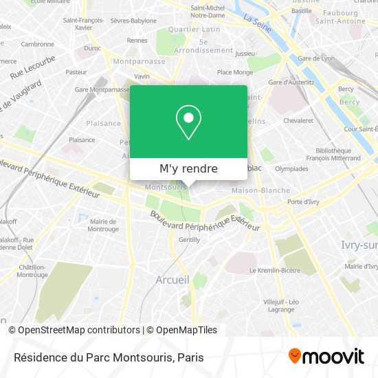 Résidence du Parc Montsouris plan