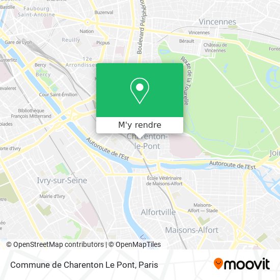 Commune de Charenton Le Pont plan