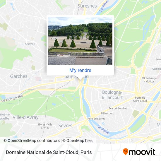 Domaine National de Saint-Cloud plan