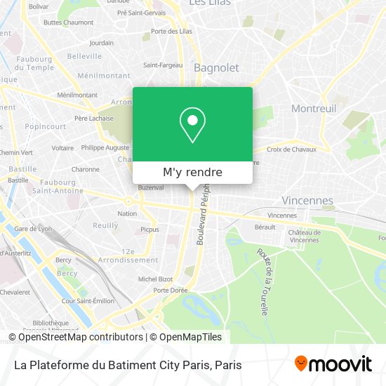 La Plateforme du Batiment City Paris plan