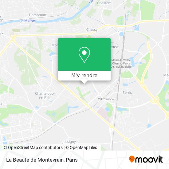 La Beaute de Montevrain plan