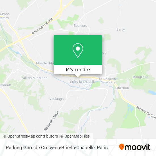Parking Gare de Crécy-en-Brie-la-Chapelle plan
