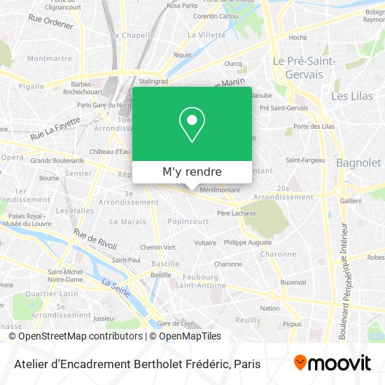 Atelier d'Encadrement Bertholet Frédéric plan