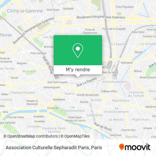 Association Culturelle Sepharadit Paris plan